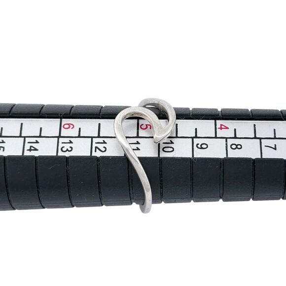 Vintage Sterling Silver 925 Minimalist Wave Ring Size 5 - Picture 7 of 9